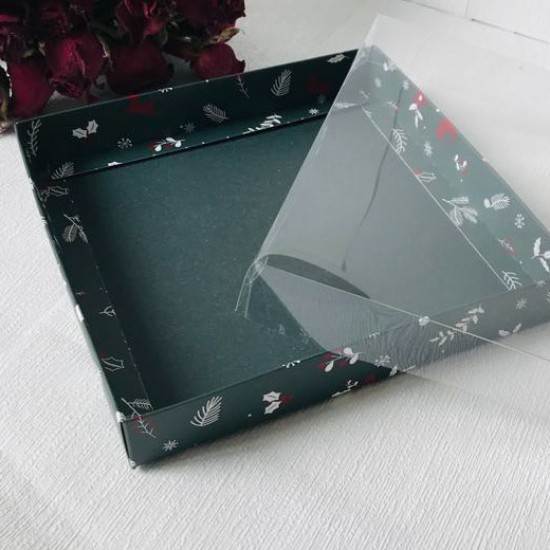 20x20x3 Asetat Kapaklı Karton Kutu