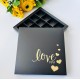 16 Bölmeli Bonbon Çikolata Kutusu Gold Yaldız Love 16 Bölmeli Bonbon Çikolata Kutusu Gold Yaldız Love