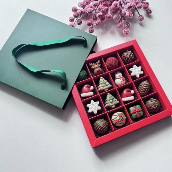 16 Bölmeli Çanta Model Bonbon Çikolata Kutusu-Yılbaşı 16 Bölmeli Çanta Model Bonbon Çikolata Kutusu-Yılbaşı