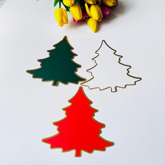 Etiket,Çam Ağaç Yaldız