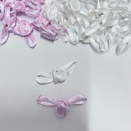 Saten Mini Fiyonklu Gül 