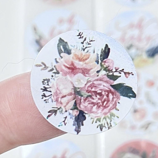 Sticker Yapışkanlı,Çiçek