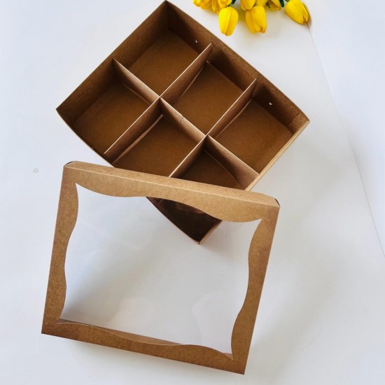 25x30x9 Pencereli Kutu-6 Bölmeli 25x30x9 Pencereli Kutu-6 Bölmeli