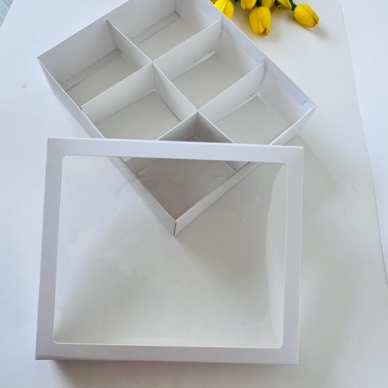 25x30x9 Pencereli Kutu-6 Bölmeli 25x30x9 Pencereli Kutu-6 Bölmeli