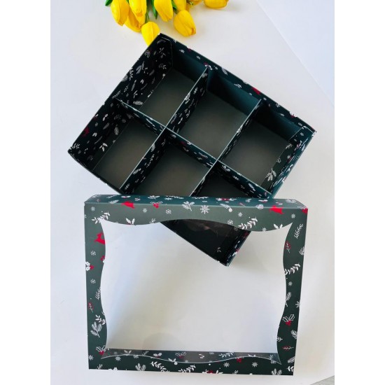 25x30x9 Pencereli Kutu-6 Bölmeli 25x30x9 Pencereli Kutu-6 Bölmeli