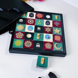 24 Gün Ramazan (24 Days-Advent Takvimi) Çikolata-Bonbon-Kurabiye-Hurma Kutusu