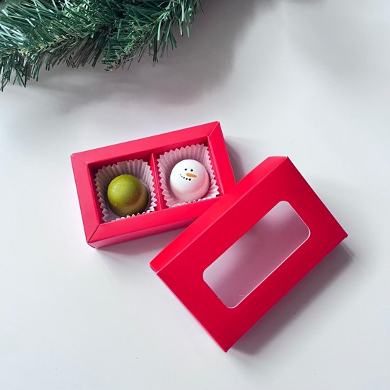 2 Bölmeli Bonbon Çikolata Kutusu