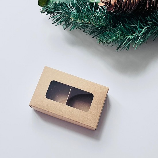 2 Bölmeli Bonbon Çikolata Kutusu