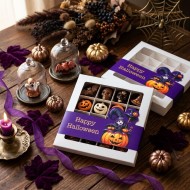 16 Bölmeli Pencereli Çikolata Kutusu-Halloween Temalı 16 Bölmeli Pencereli Çikolata Kutusu-Halloween Temalı