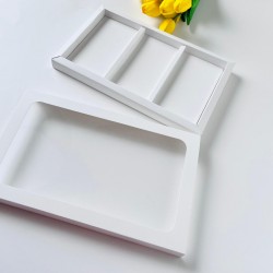 3 Bölmeli Sürgülü Tablet Çikolata Kutusu