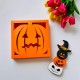 16 Bölmeli Bal Kabağı Tasarım Halloween Çikolata Kutusu-Madlen Uyumlu