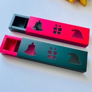 5 Bölmeli Yılbaşı Temalı Bonbon Çikolata Kutusu