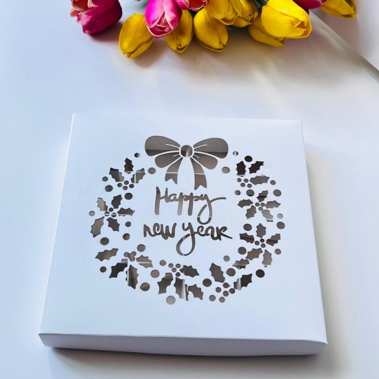 16 Bölmeli Çikolata-Bonbon Kutusu Happy New Year