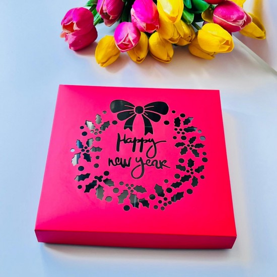 16 Bölmeli Çikolata-Bonbon Kutusu Happy New Year