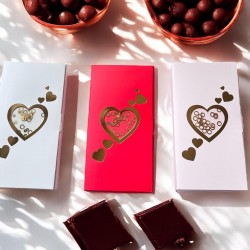 Tablet Çikolata Kutusu Gold Yaldız Love