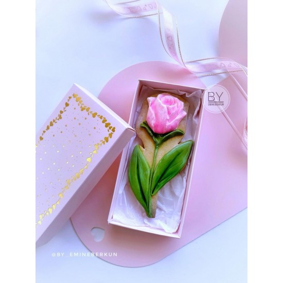 Kalp Tasarım Kutu Pembe (Sert Sıvama Kutu)