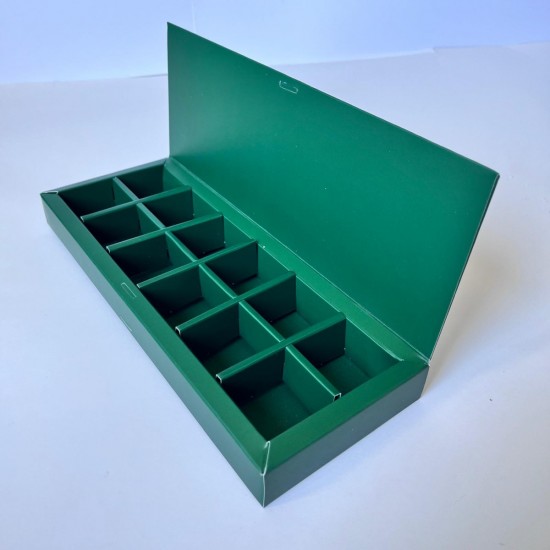 12 Bölmeli Karton Çikolata-Bonbon Kutusu