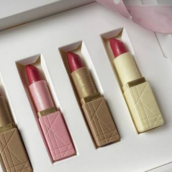 5 Bölmeli Pencereli Çikolata Kutusu Ruj Kalıp-Stick Çikolata 