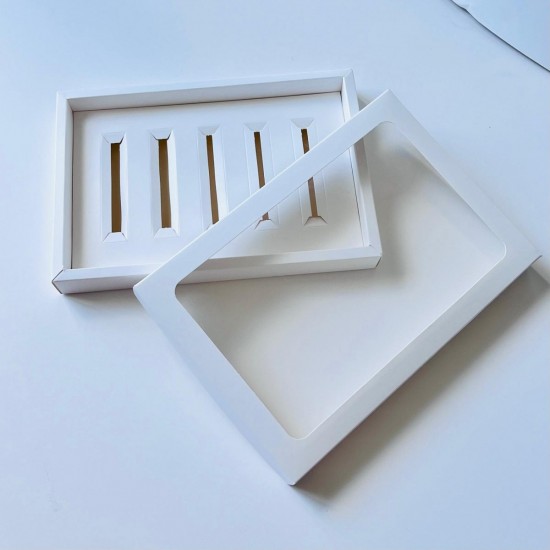 5 Bölmeli Pencereli Stick-Bar Çikolata Kutusu