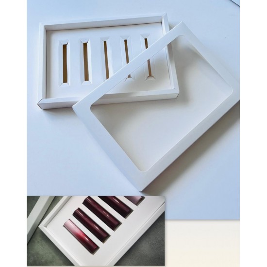 5 Bölmeli Pencereli Stick-Bar Çikolata Kutusu