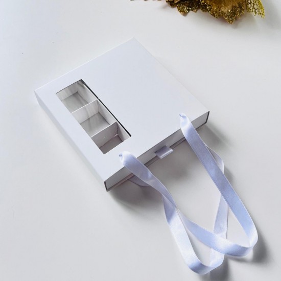 9 Bölmeli Pencereli Çanta Model Bonbon Çikolata Kutusu