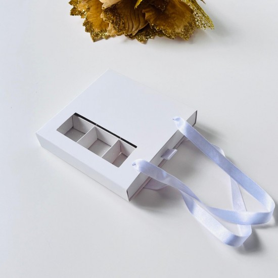 9 Bölmeli Pencereli Çanta Model Bonbon Çikolata Kutusu