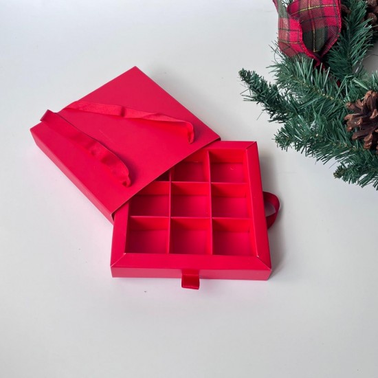 9 Bölmeli Çanta Model Bonbon Çikolata Kutusu