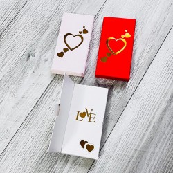 Tablet Çikolata Kutusu Gold Yaldız Love