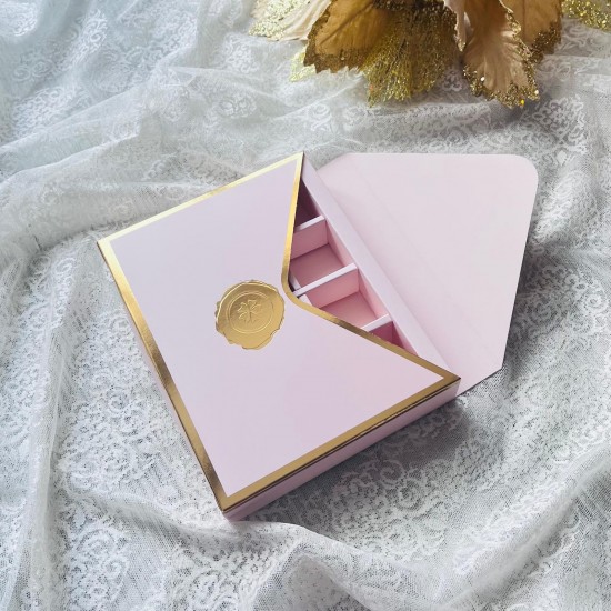 12 Bölmeli Zarf Tasarım Gold Yaldız Kutu 12 Bölmeli Zarf Tasarım Gold Yaldız Kutu