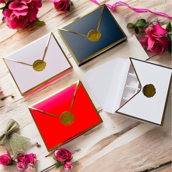 12 Bölmeli Zarf Tasarım Gold Yaldız Kutu 12 Bölmeli Zarf Tasarım Gold Yaldız Kutu