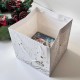 Karton Çanta Yılbaşı Desen-Beyaz 20x20x20 cm Karton Çanta Yılbaşı Desen-Beyaz 20x20x20 cm