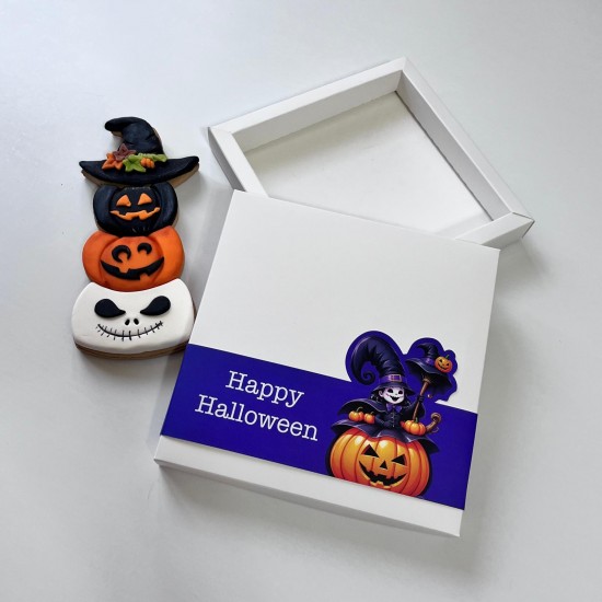 Hallowen Temalı Karton Kutu 19x19x2,5 cm Hallowen Temalı Karton Kutu 19x19x2,5 cm