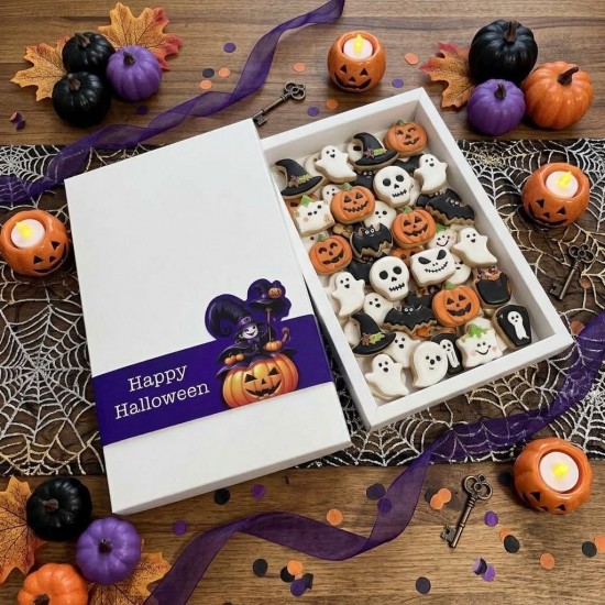Halloween Temalı Karton Kutu18x30x2,5 cm Halloween Temalı Karton Kutu18x30x2,5 cm
