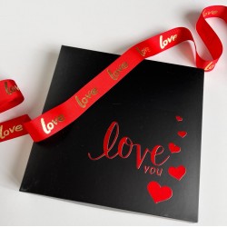 Grogren Kurdele,Love 2.5 cm Grogren Kurdele,Love 2.5 cm