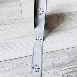 Saten Şeritli Taş Desen Grogren Kurdele-3 cm