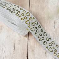 Grogren Kurdele,Kalp Desen (15 mm)