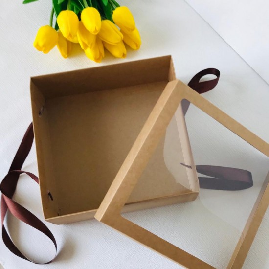 25x25x10 Pencereli Taşıma Kutusu 