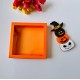 21x21x4 Pencereli Karton Kutu-Halloween