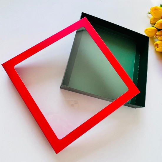 21x21x4 Pencereli Karton Kutu