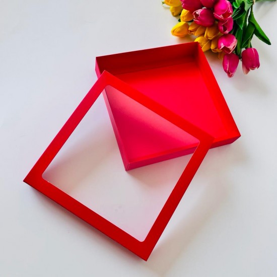 18x18x4 Pencereli Karton Kutu  