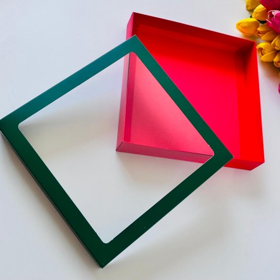 21x21x4 Pencereli Karton Kutu