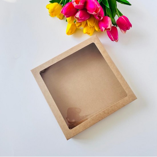 18x18x4 Pencereli Karton Kutu  