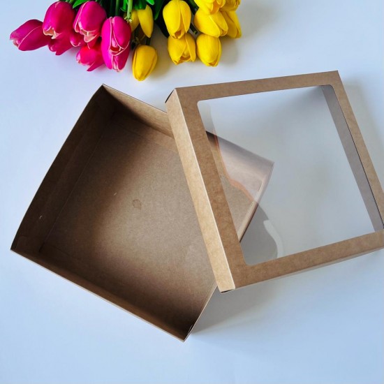 25x25x10 Pencereli Karton Kutu