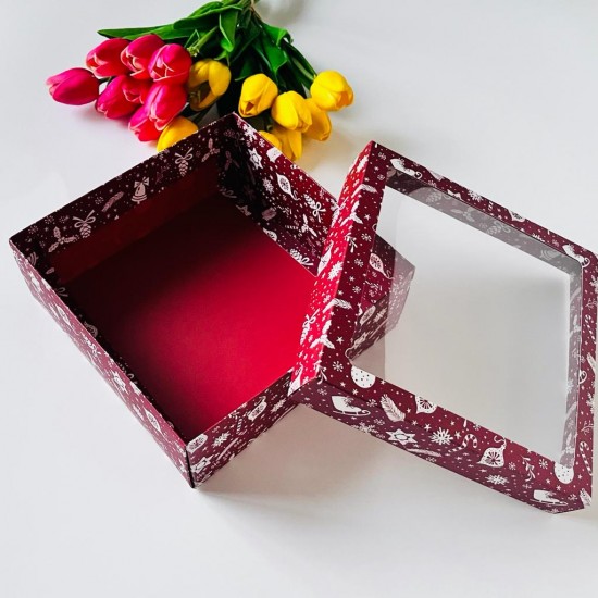 21x21x8 Pencereli Karton Kutu