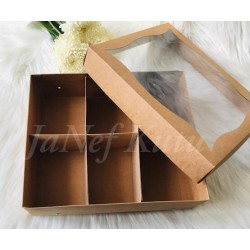 25x30x9 Pencereli Kutu-6 Bölmeli 25x30x9 Pencereli Kutu-6 Bölmeli
