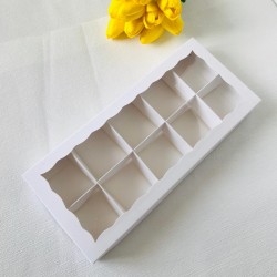 10 Bölmeli Pencereli Kutu (12,5x30x3,5)