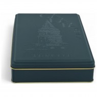 Özel  Baskılı 200x300x46 mm Mat Siyah Dikdörtgen Metal Kutu