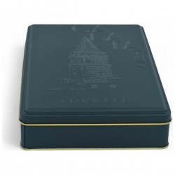 Özel  Baskılı 200x300x46 mm Mat Siyah Dikdörtgen Metal Kutu