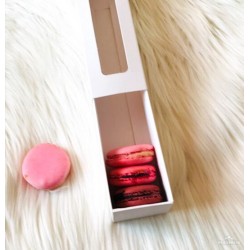 5x5x25 Pencereli Sürgülü Makaron Kutusu