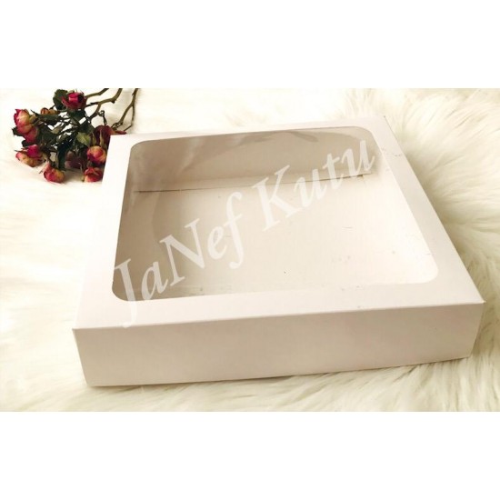 25x25x5 Pencereli Karton Kutu 
